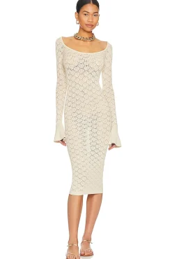 Netia Long Sleeve Midi Dress