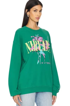 Nirvana Lilies Bf Crew Sweatshirt