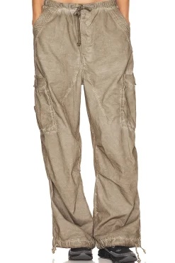 Oil Wash Parachute Pants