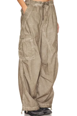 Oil Wash Parachute Pants