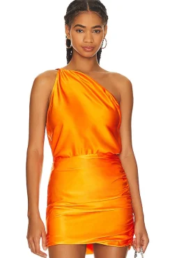 One Shoulder Cowl Top