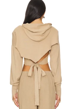 Open Seam Wrap Hoodie