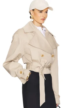 Oversized Cropped Trench