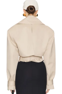 Oversized Cropped Trench