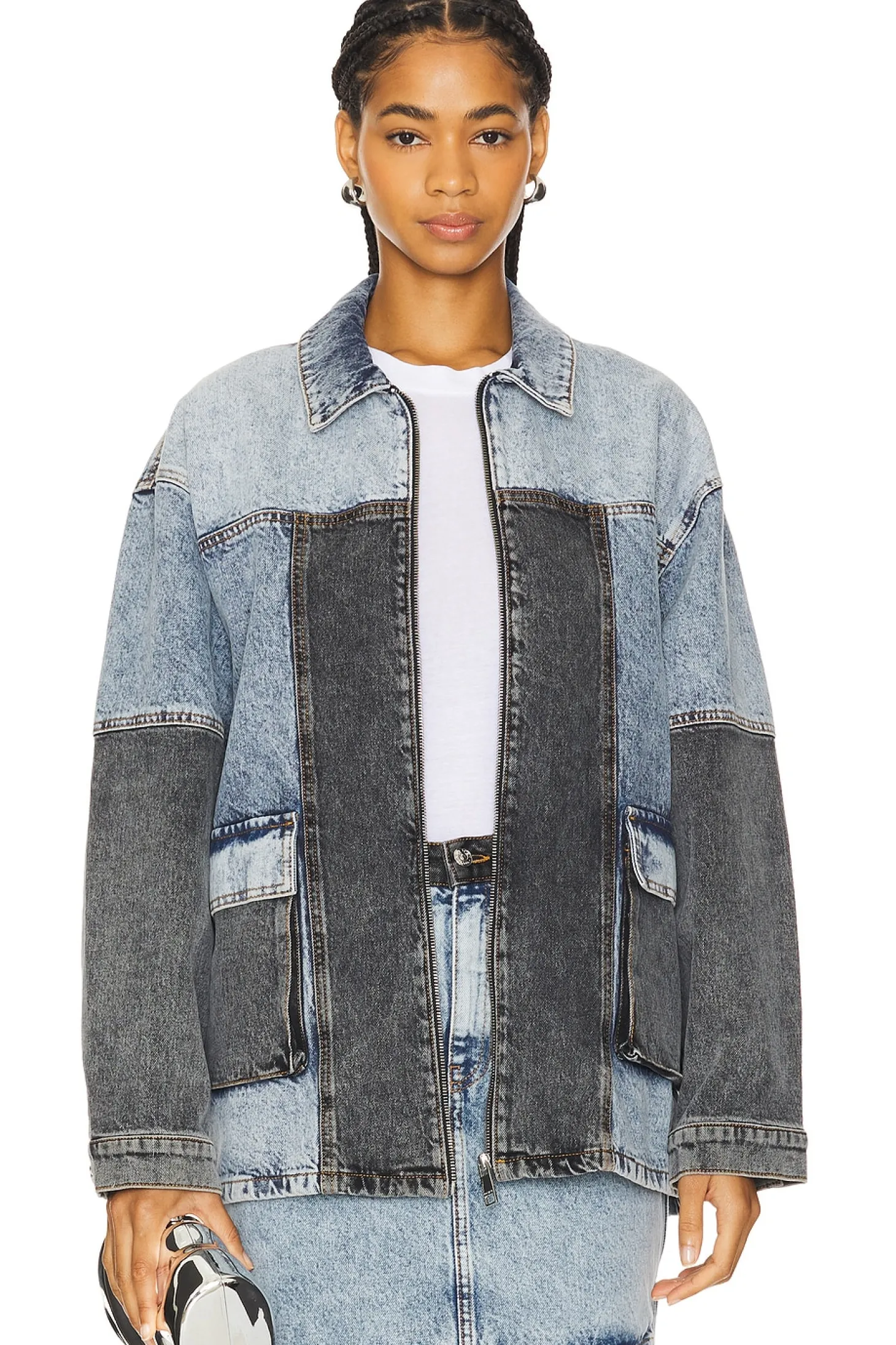 Oversized Patchwork Jacket