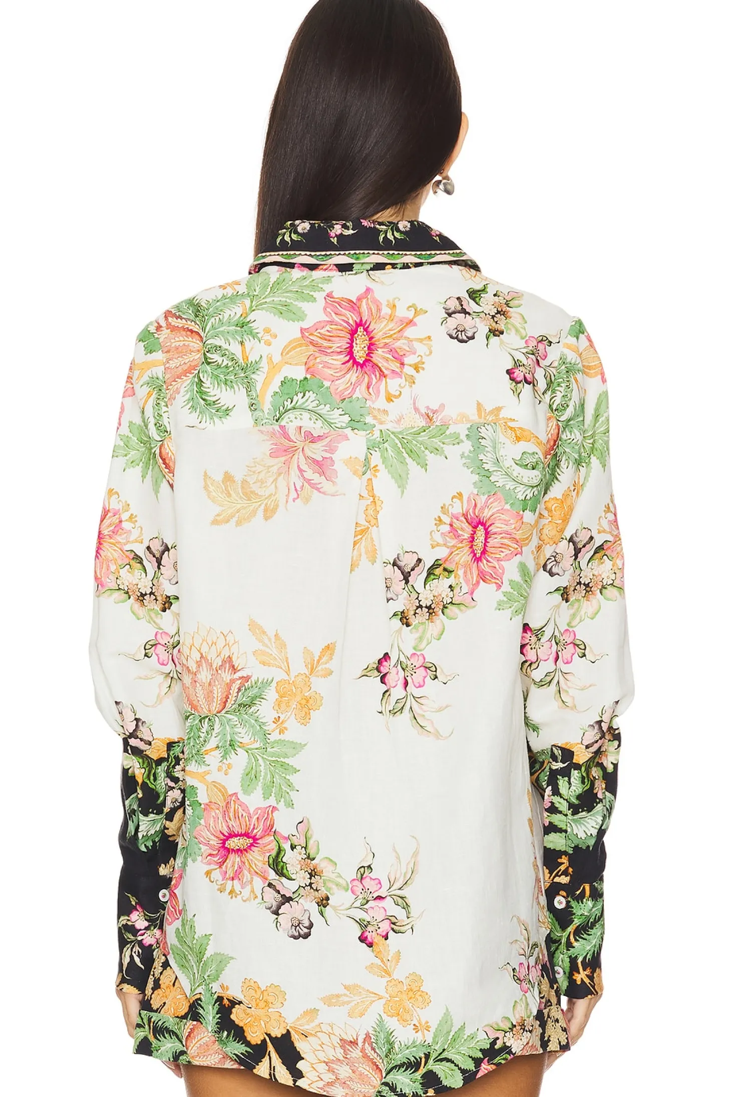 Oversized Shirt With Hand Crafted Buttons