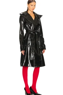 Patent Leather Trench Coat