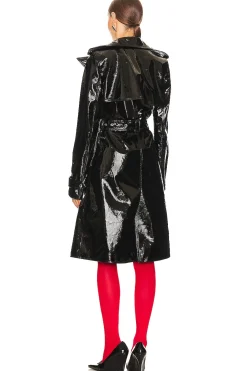 Patent Leather Trench Coat
