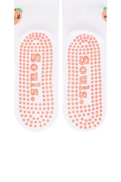 Peach Grip Socks