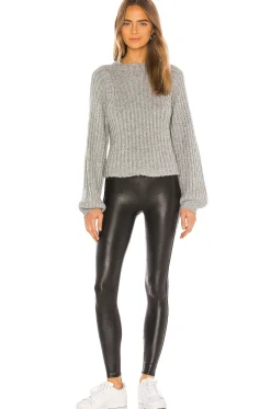 Petite Faux Leather Legging