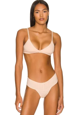 Pima Stretch Cotton V Bralette