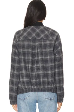 Plaid Bomber Jacket