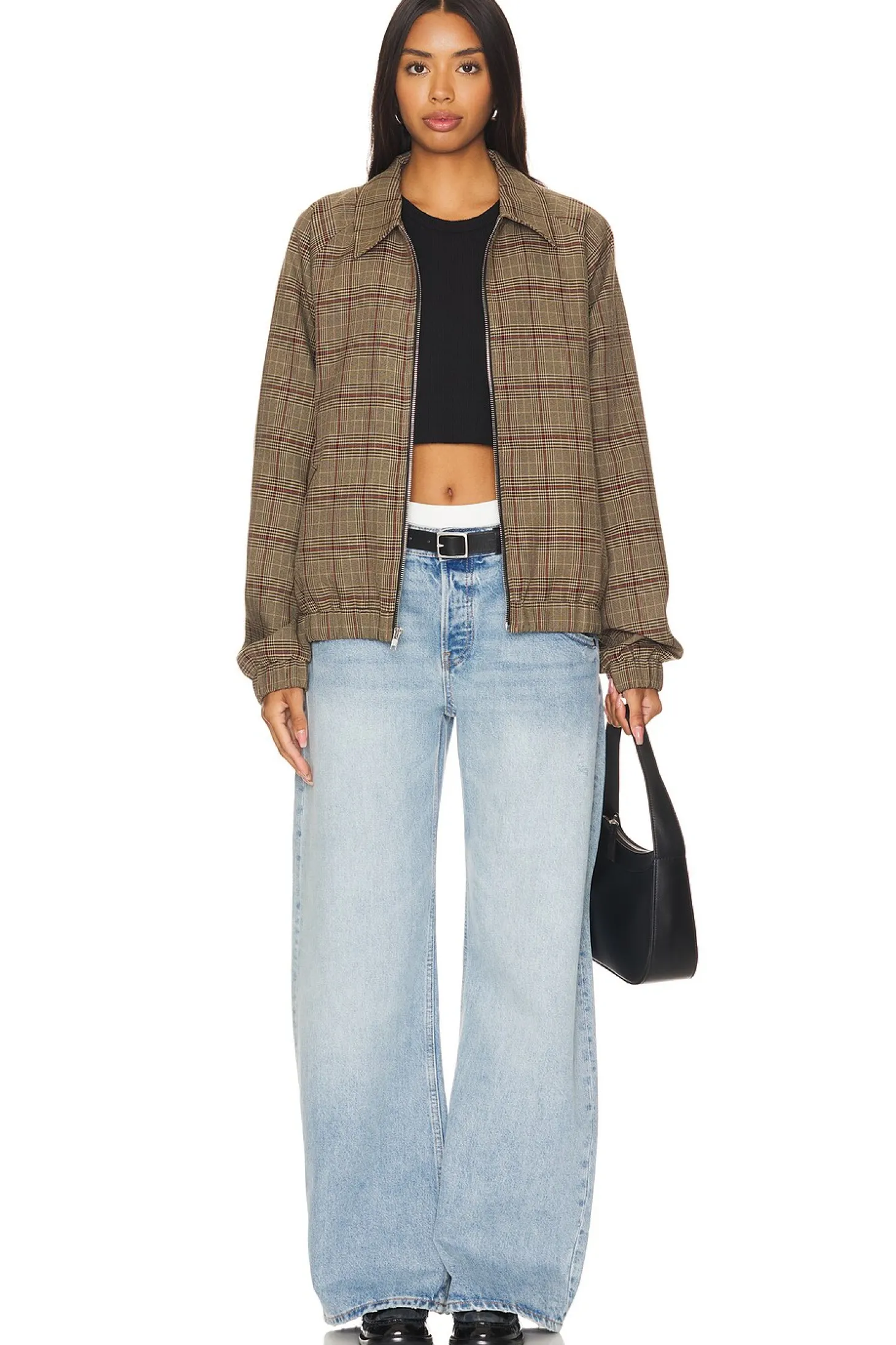 Plaid Bomber Jacket
