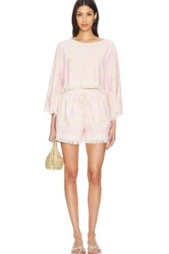 Pop Towelling Crop Top