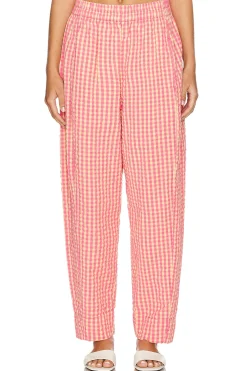Preppy Poplin Gingham Pants