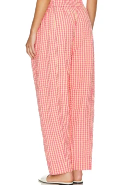 Preppy Poplin Gingham Pants