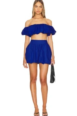 Puff Sleeve Crop Top