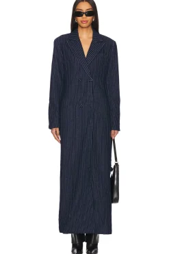 Quinn Fitted Maxi Blazer Coat