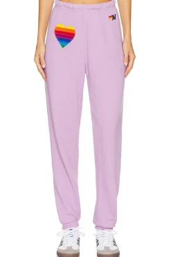 Rainbow Heart Stitch Sweatpant