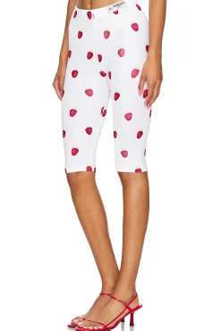 Raspberry Print Biker Shorts