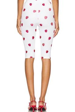 Raspberry Print Biker Shorts