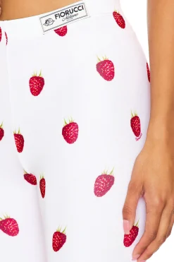 Raspberry Print Biker Shorts