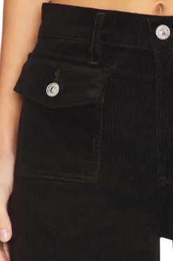 Raven Patch Pocket Wide Leg Pant