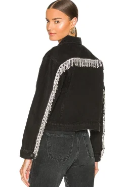 Raya Rhinestone Fringe Jacket