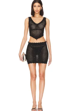 Renata Knit Shimmer Skirt