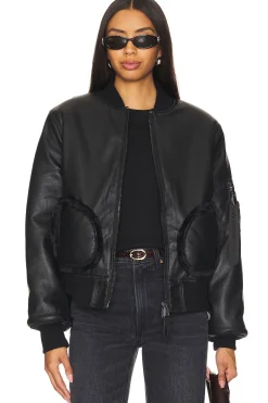 Reversible Faux Leather Ma-1