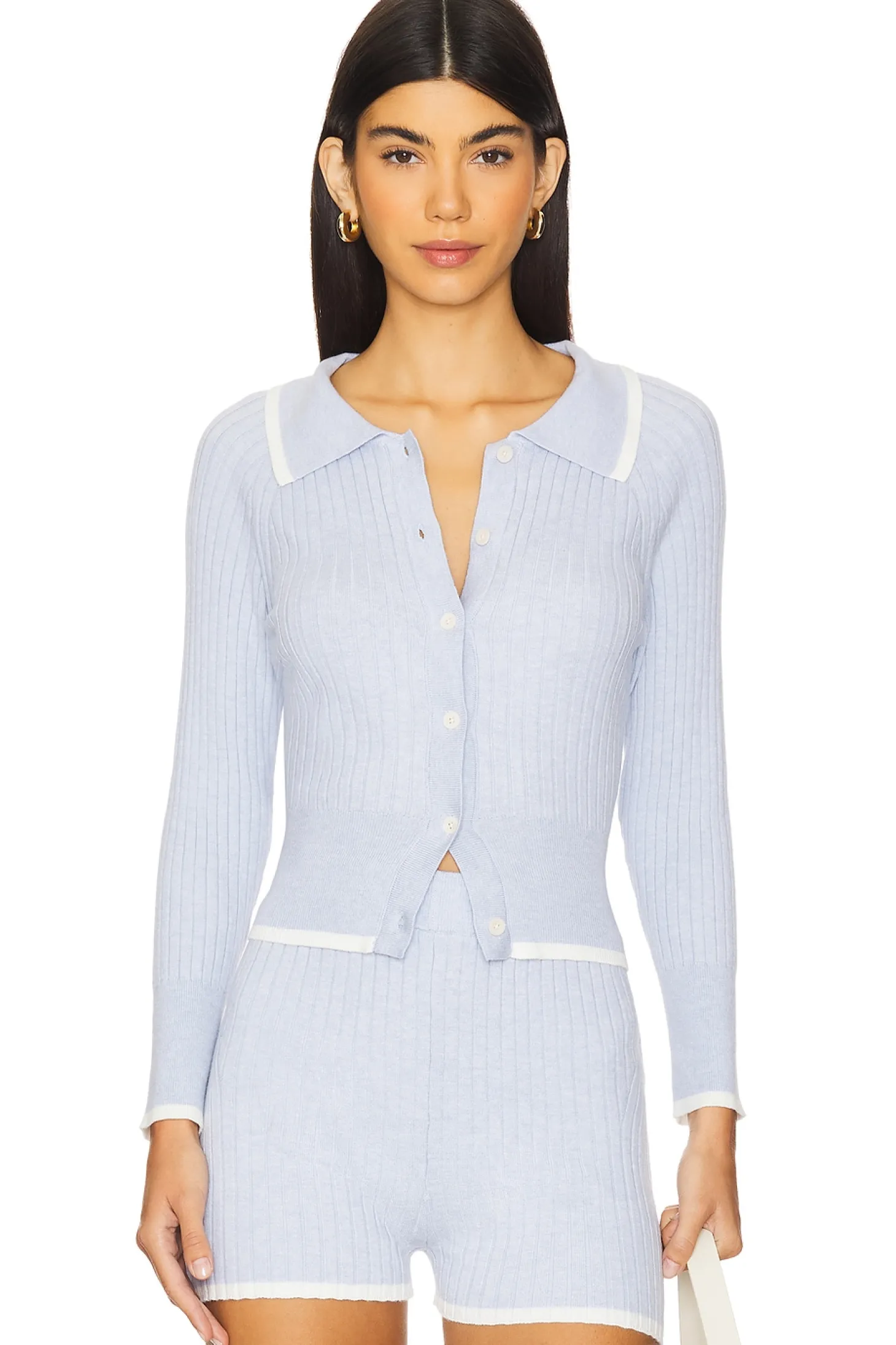 Rib Knit Cropped Cardigan