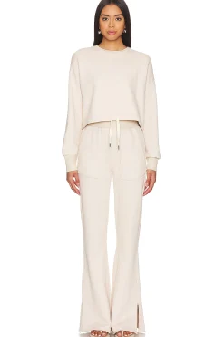 Rusty Side Slit Flair Pant