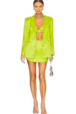 Sapo Silk Mini Skirt