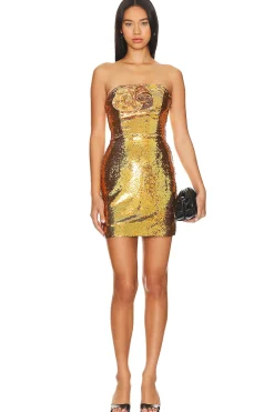 Sascha Sequin Rosette Dress