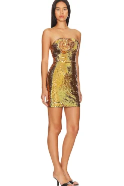 Sascha Sequin Rosette Dress