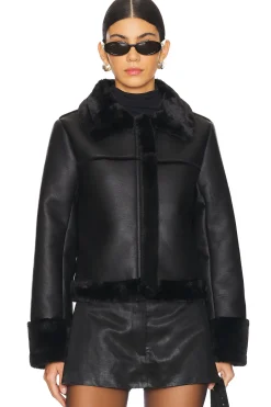 Sasha Faux Leather Jacket
