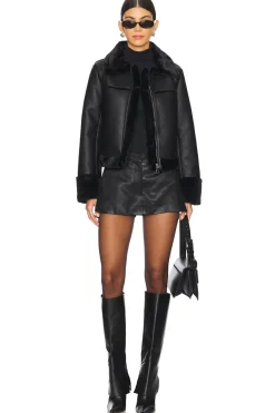 Sasha Faux Leather Jacket