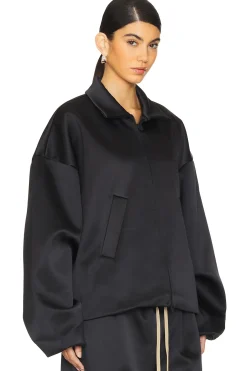 Satin Nylon Bomber Jacket