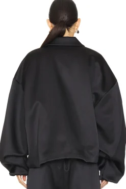 Satin Nylon Bomber Jacket