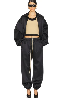 Satin Nylon Bomber Jacket