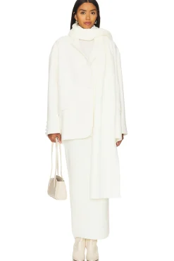 Scarf-detailed Cachet Blazer Jacket