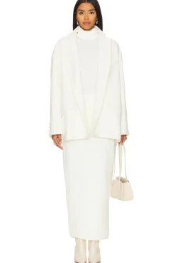 Scarf-detailed Cachet Blazer Jacket