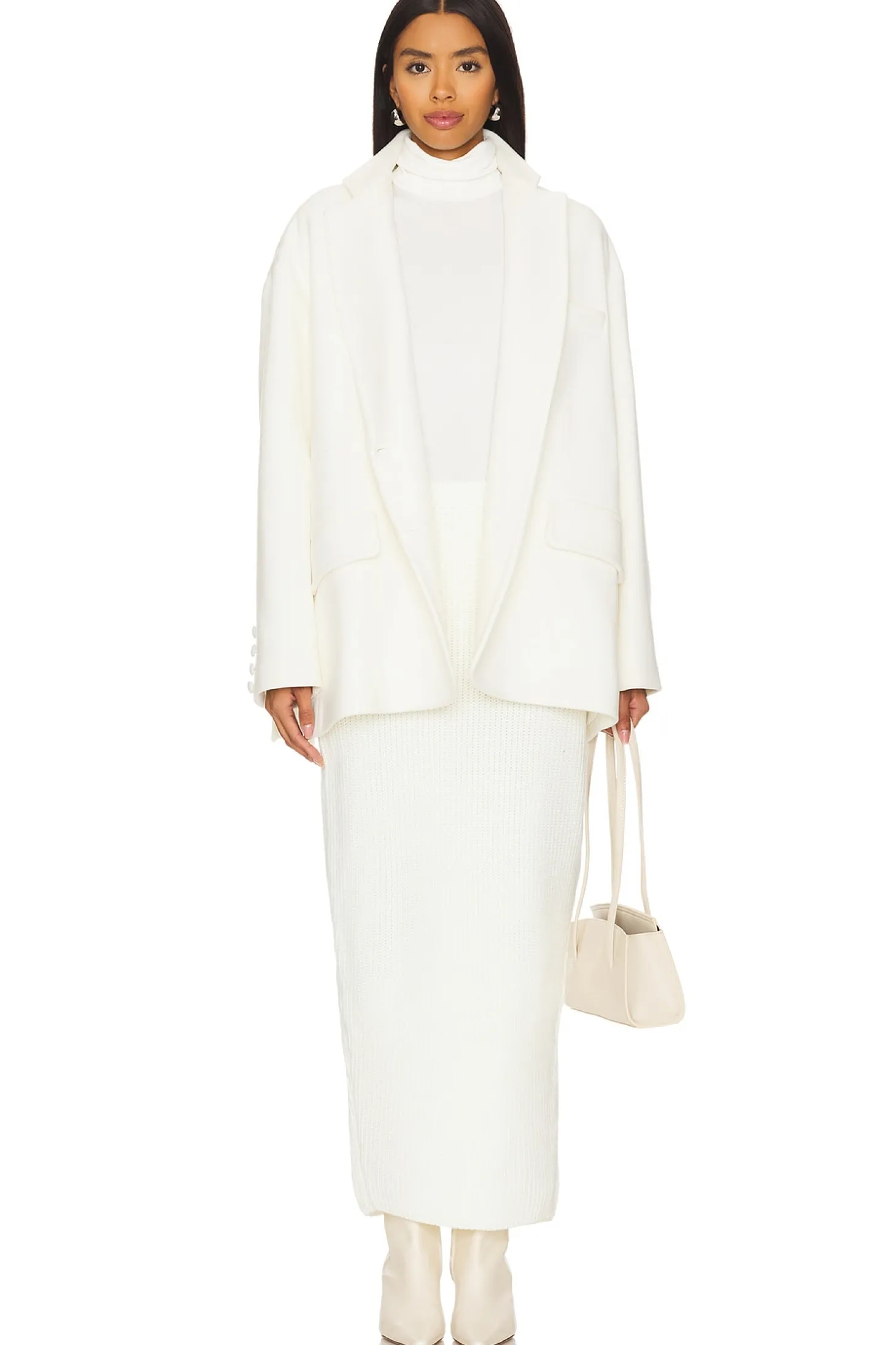 Scarf-detailed Cachet Blazer Jacket