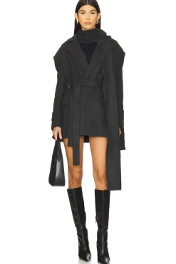 Scarf-detailed Cachet Blazer Jacket