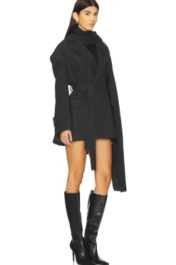 Scarf-detailed Cachet Blazer Jacket