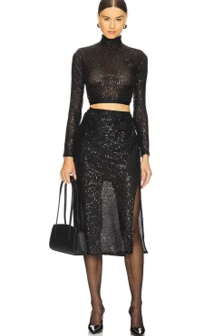 Sequin Bias Skirt