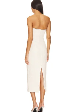 Sequin Boucle Midi Dress