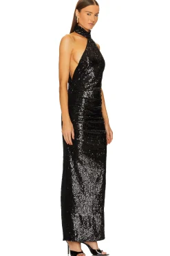 Sequin Halter Gown
