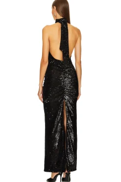 Sequin Halter Gown