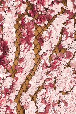 Sequin Halter Open Back Dress